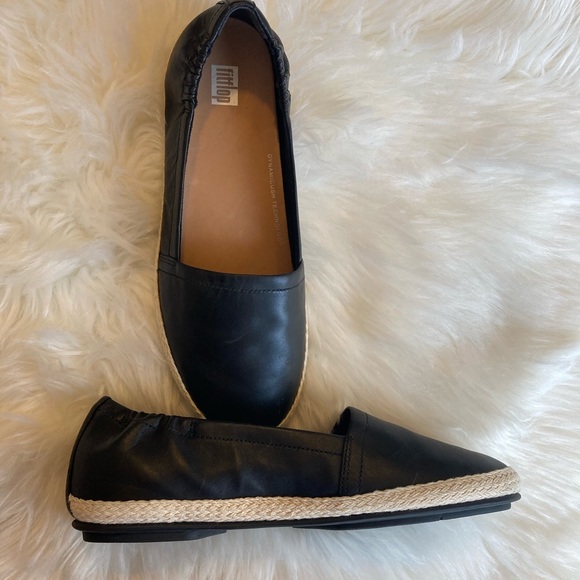 FitFlop Siren Espadrilles Brand New Size 7.5 Black - Picture 8 of 12